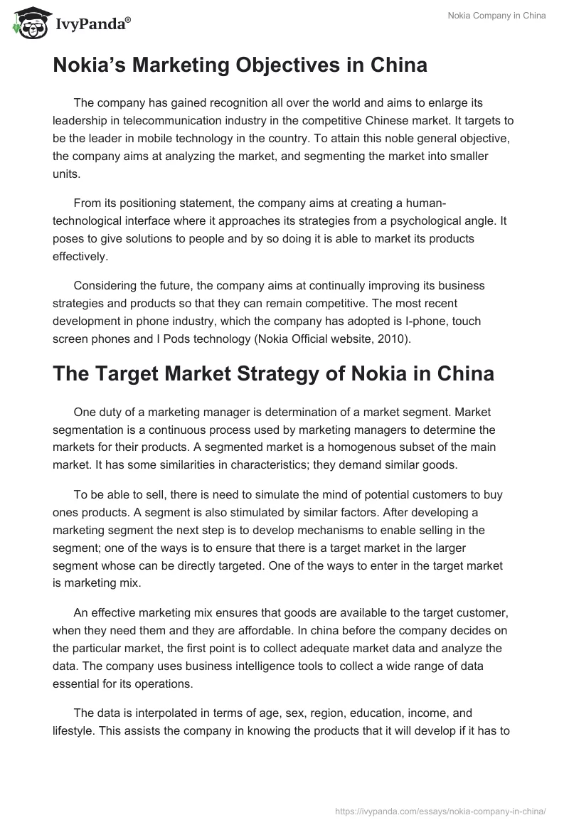 Nokia Company in China. Page 3