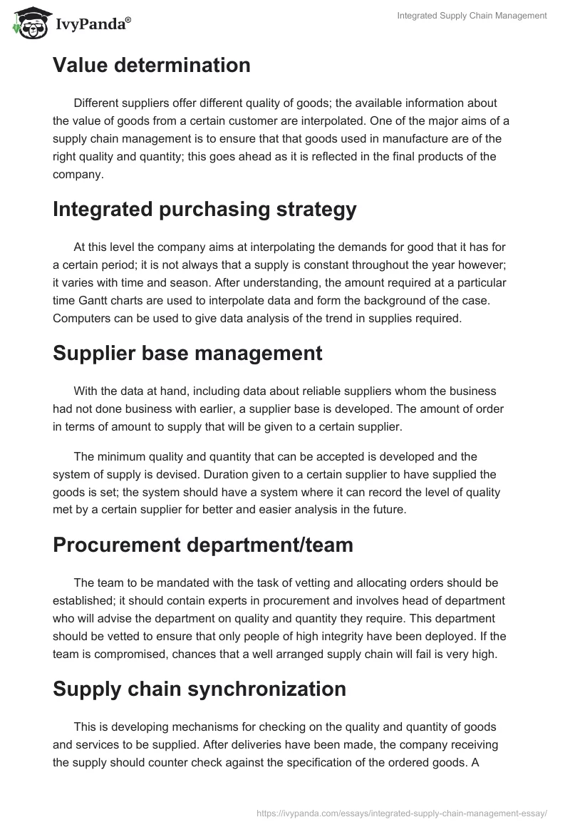 Integrated Supply Chain Management. Page 2