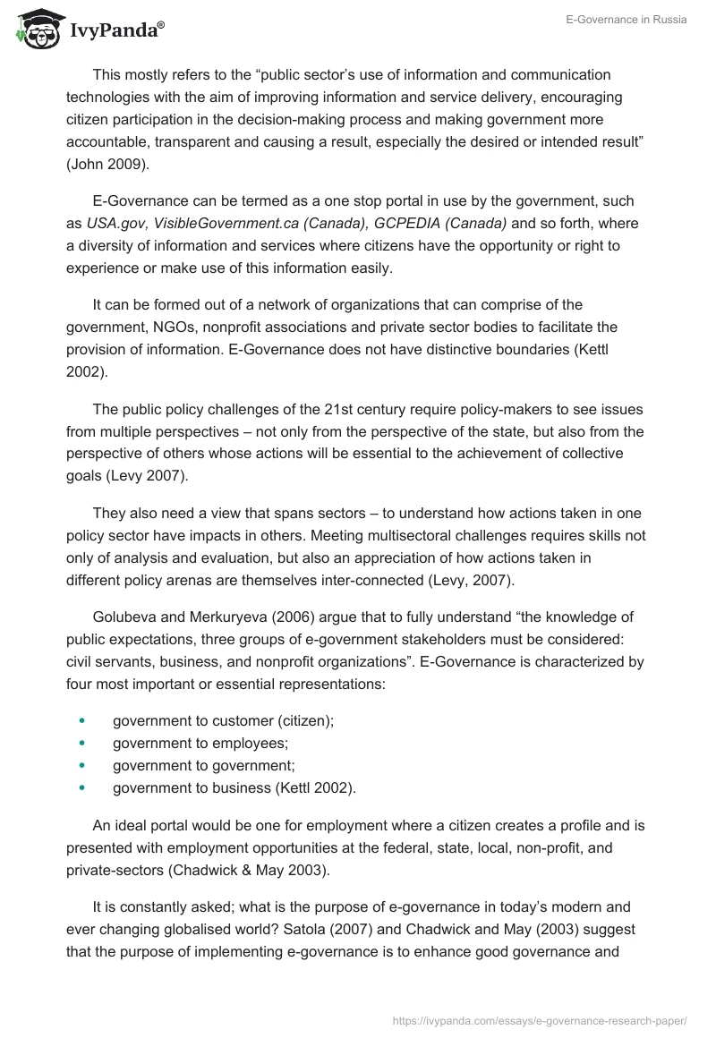 E-Governance in Russia. Page 2