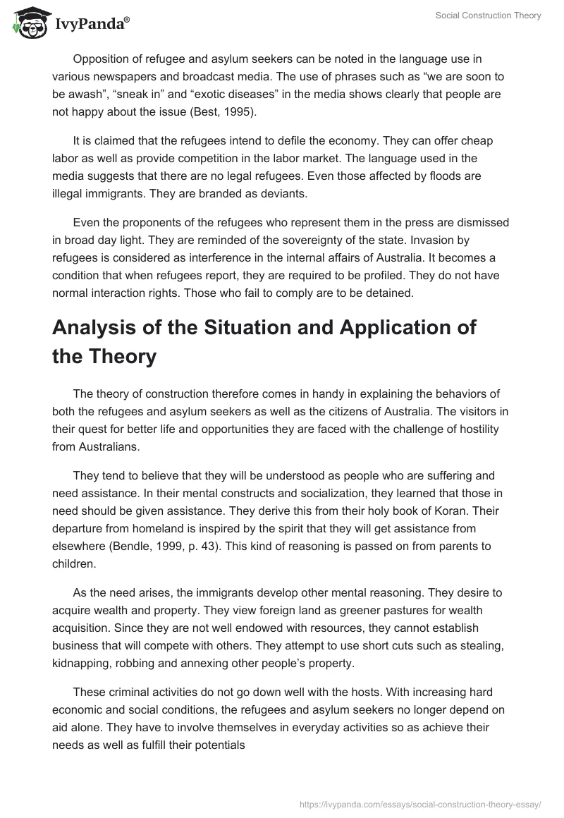 Social Construction Theory. Page 2