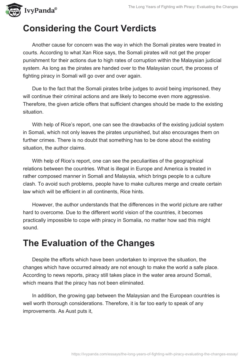The Long Years of Fighting with Piracy: Evaluating the Changes. Page 3
