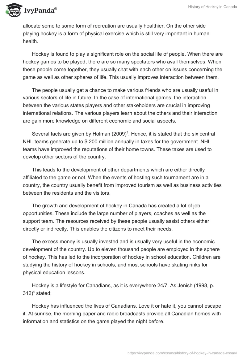 History of Hockey in Canada. Page 4