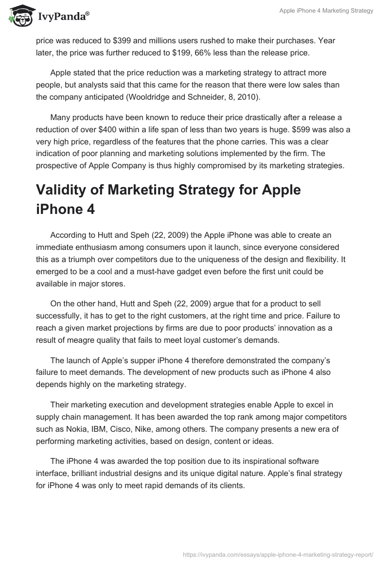 Apple iPhone 4 Marketing Strategy. Page 4