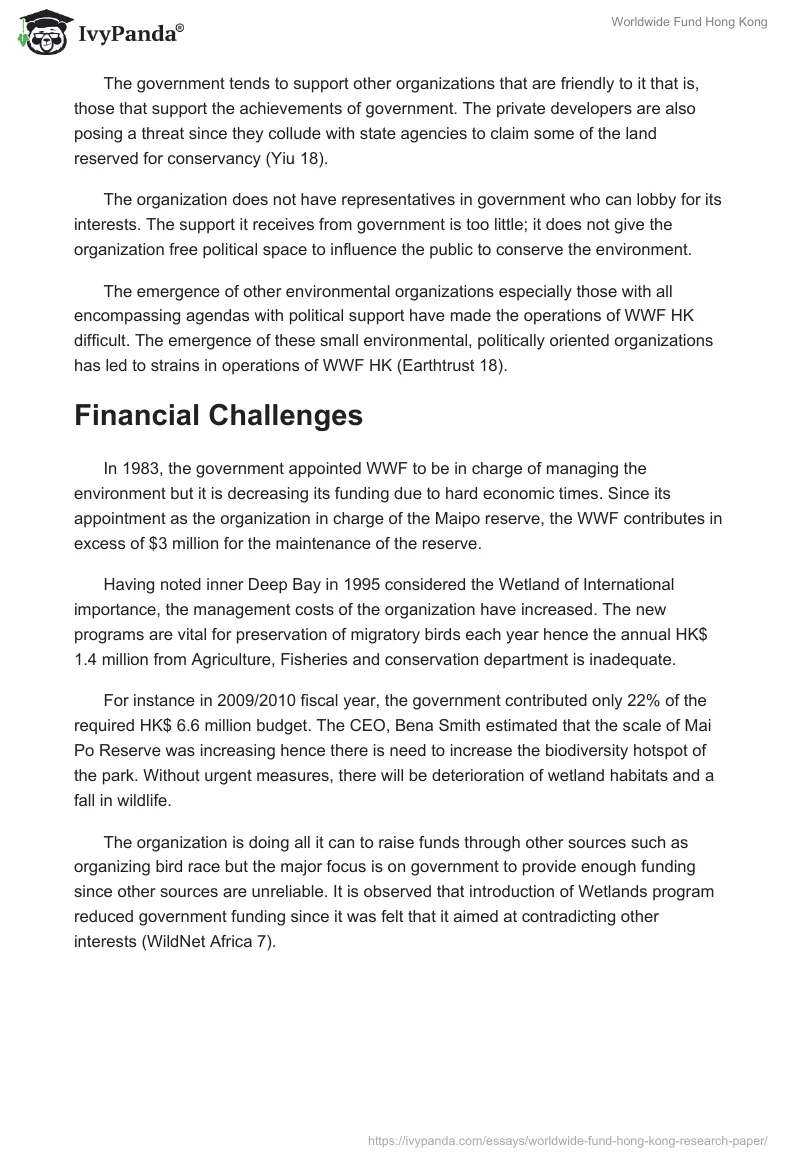 Worldwide Fund Hong Kong. Page 3
