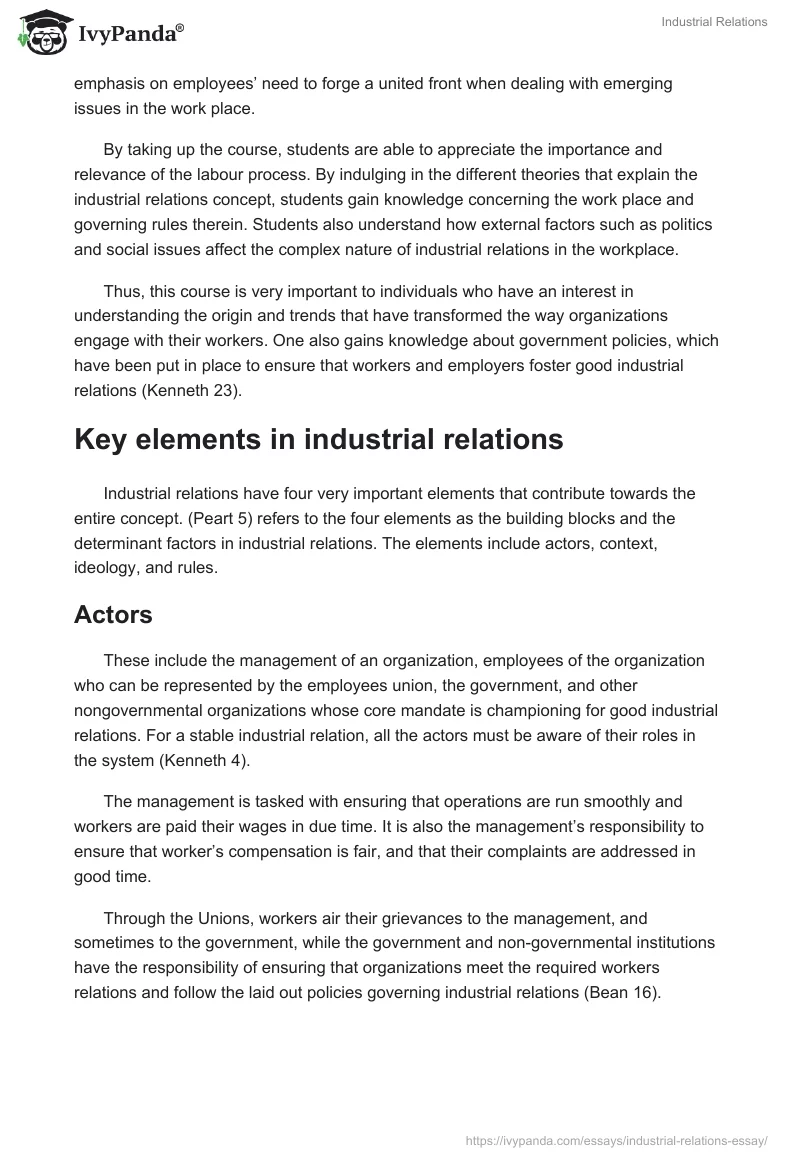 Industrial Relations. Page 3