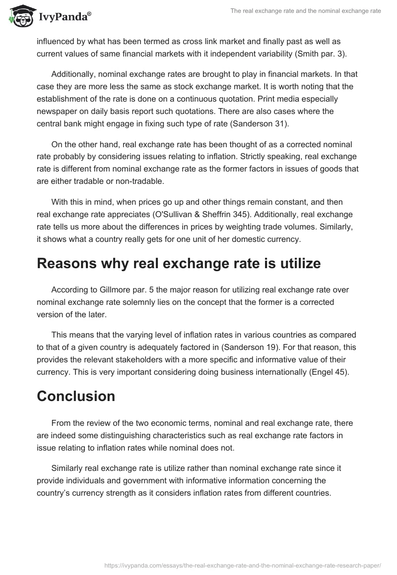 The real exchange rate and the nominal exchange rate. Page 2