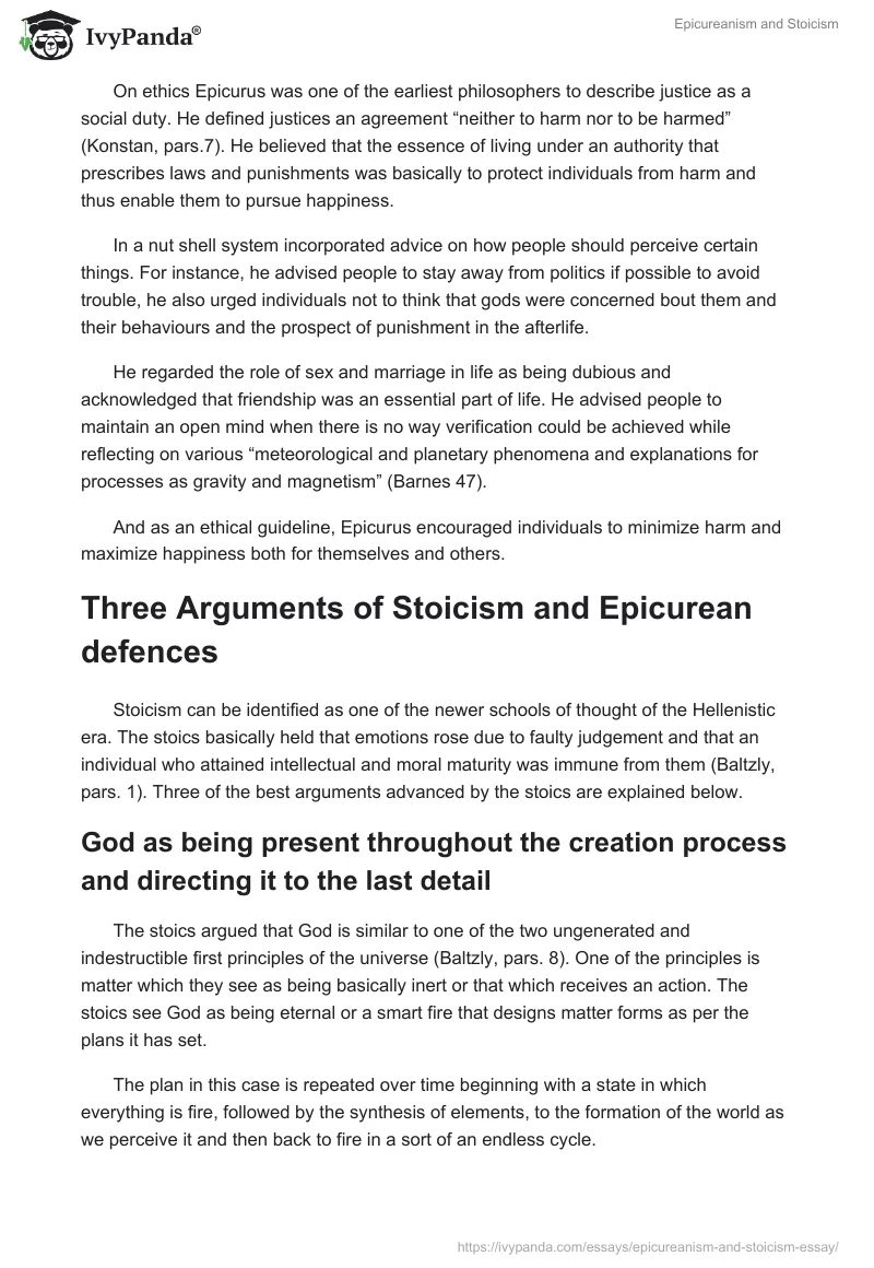 Epicureanism and Stoicism. Page 3