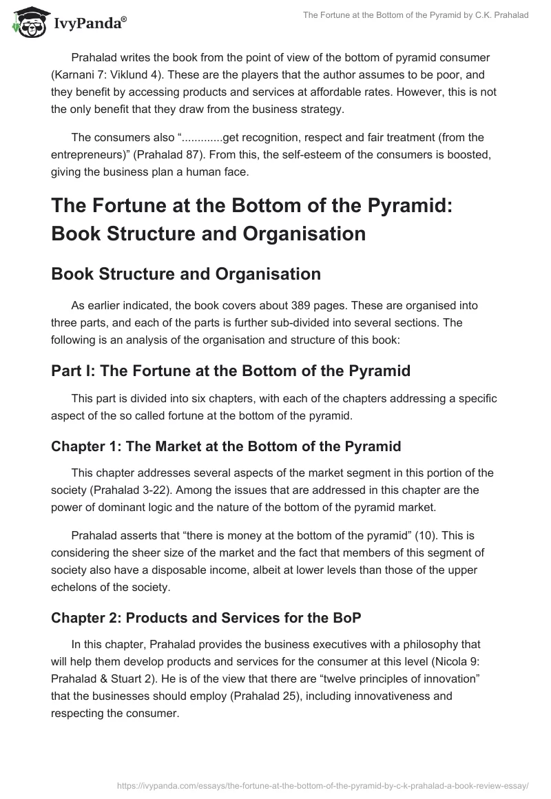 "The Fortune at the Bottom of the Pyramid" by C.K. Prahalad. Page 4