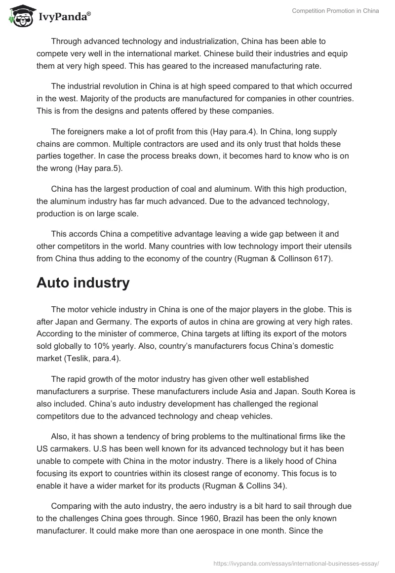Competition Promotion in China. Page 3