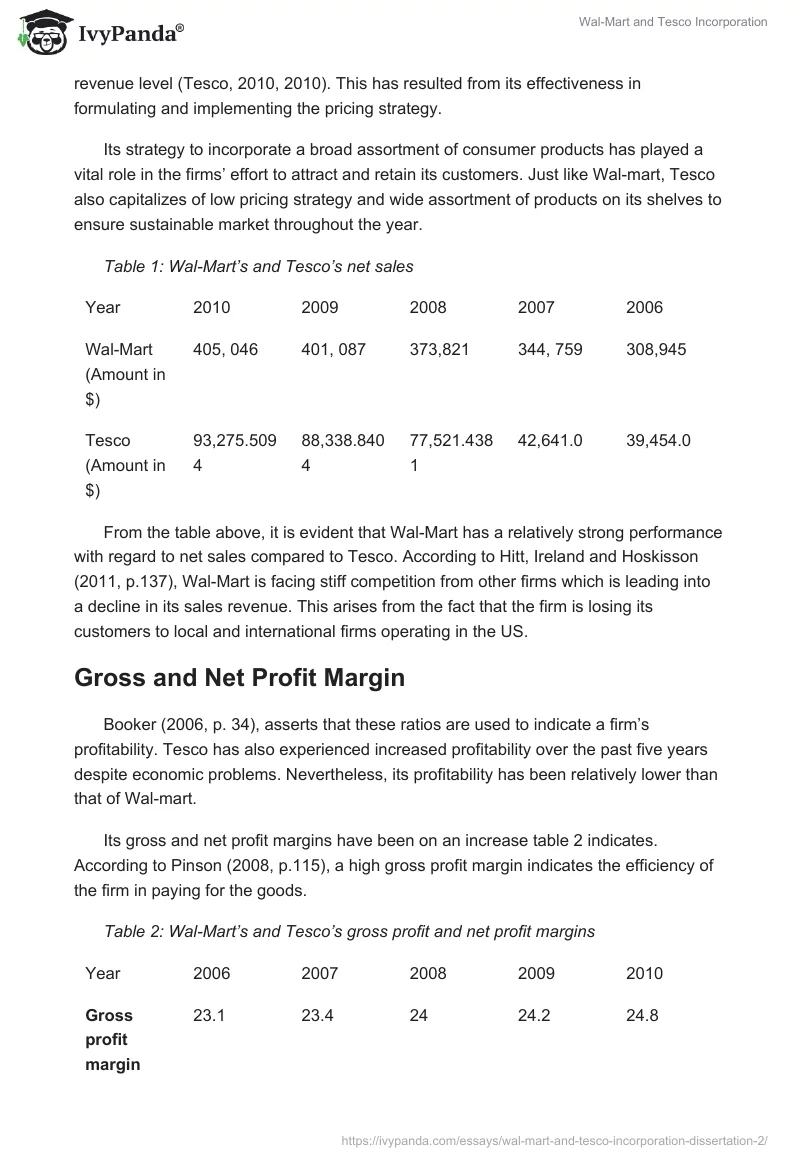 Wal-Mart and Tesco Incorporation. Page 3