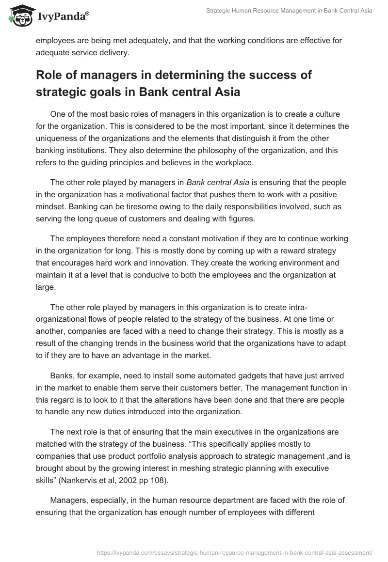 Strategic Human Resource Management in Bank Central Asia. Page 2