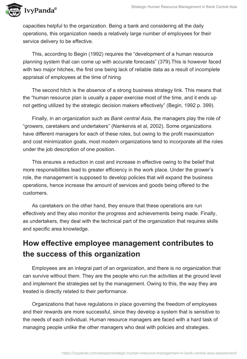 Strategic Human Resource Management in Bank Central Asia. Page 3