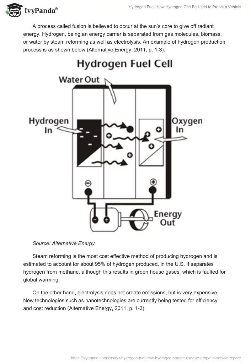 Hydrogen Fuel: How Hydrogen Can Be Used to Propel a Vehicle. Page 2