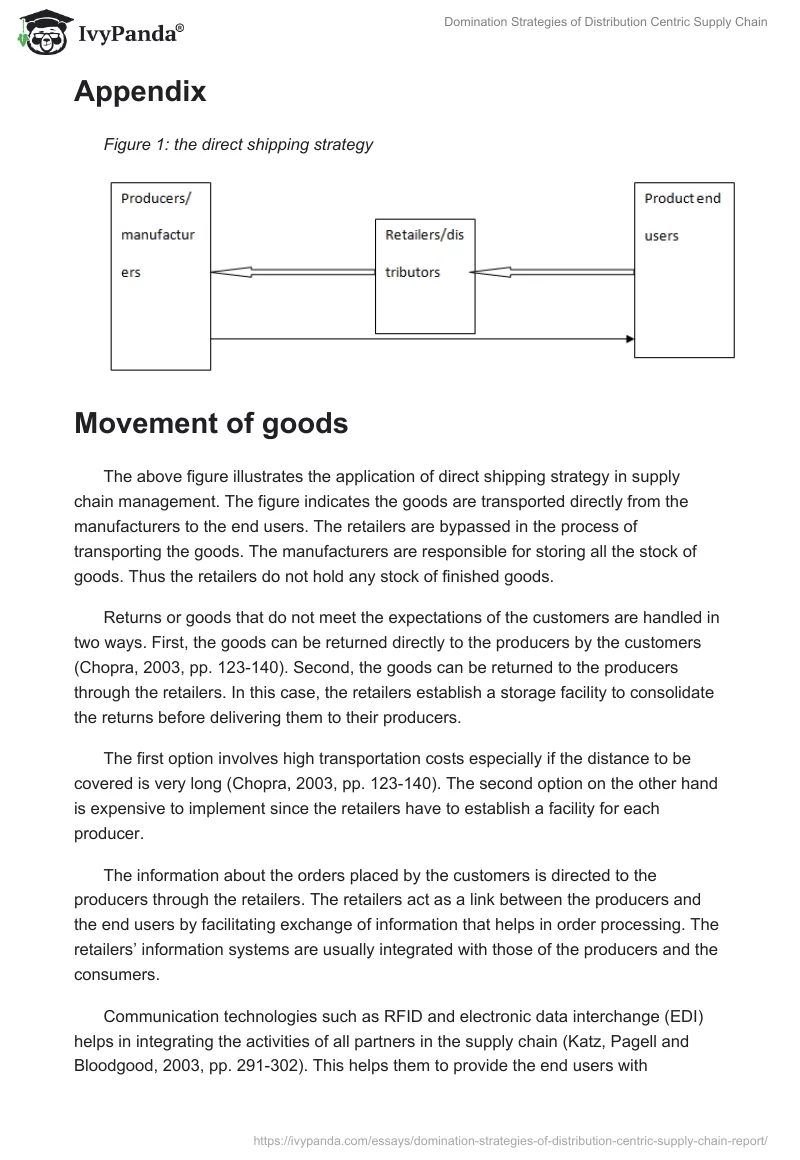Domination Strategies of Distribution Centric Supply Chain. Page 5