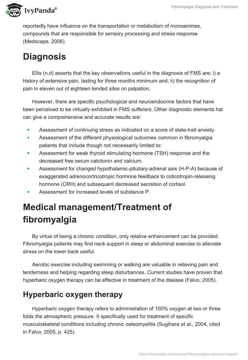 Fibromyalgia Diagnosis and Treatment. Page 3