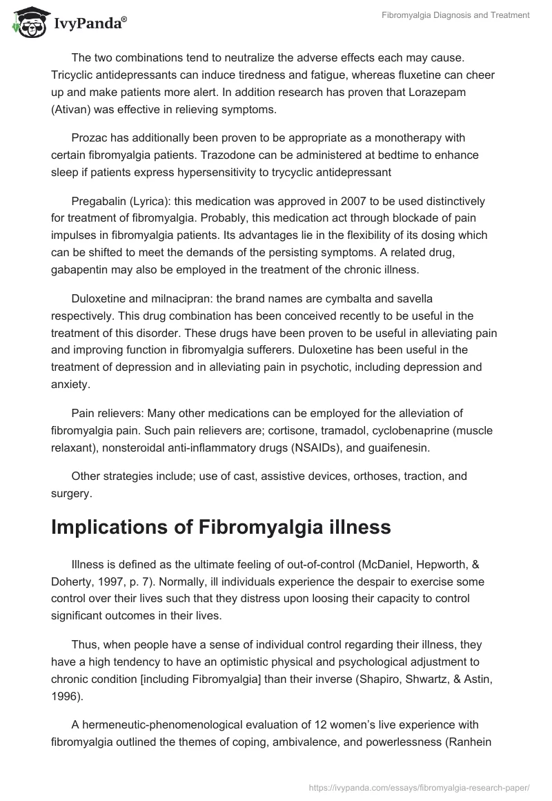 Fibromyalgia Diagnosis and Treatment. Page 5