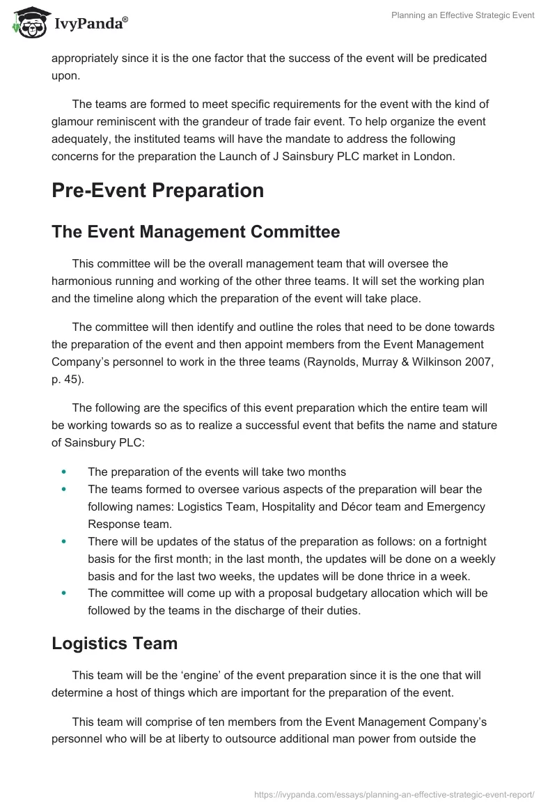 Planning an Effective Strategic Event. Page 2