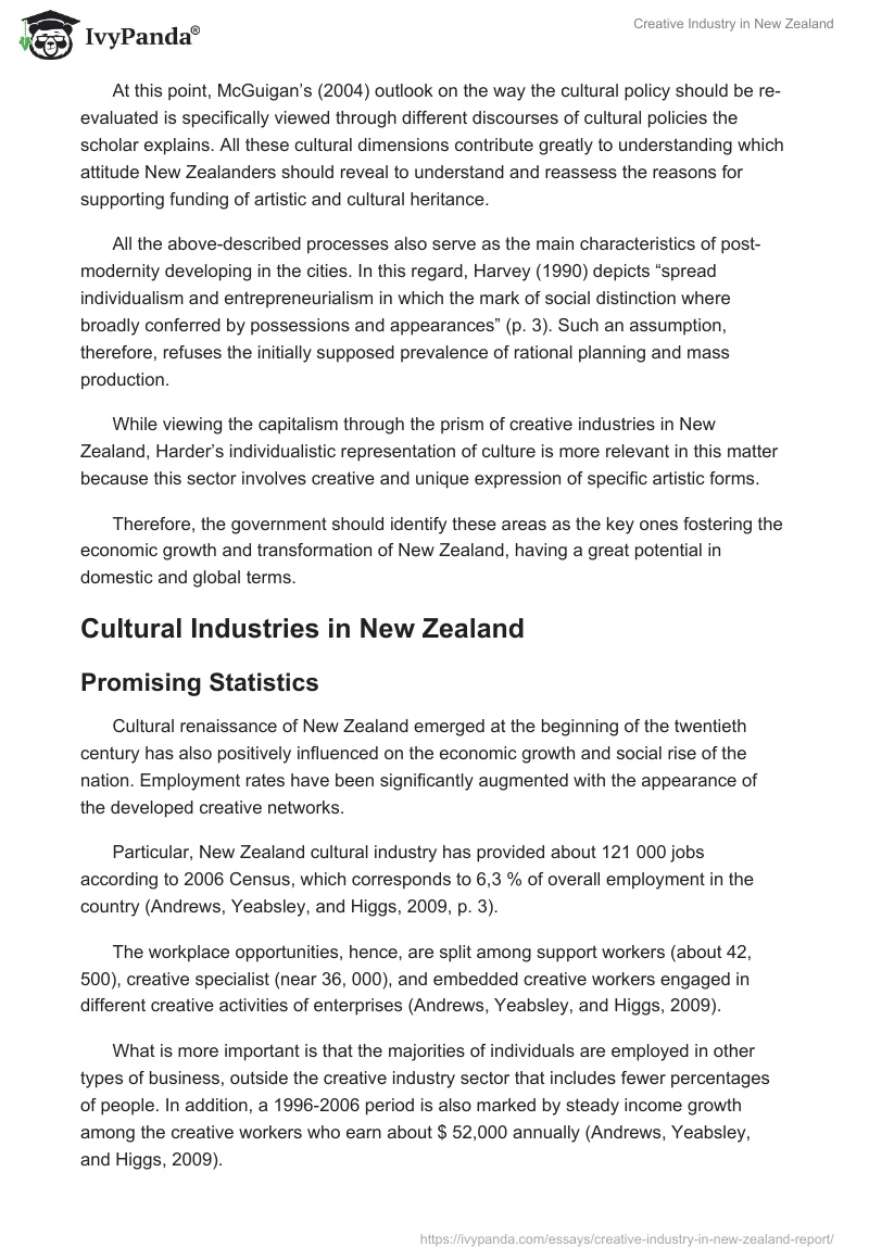 Creative Industry in New Zealand. Page 3