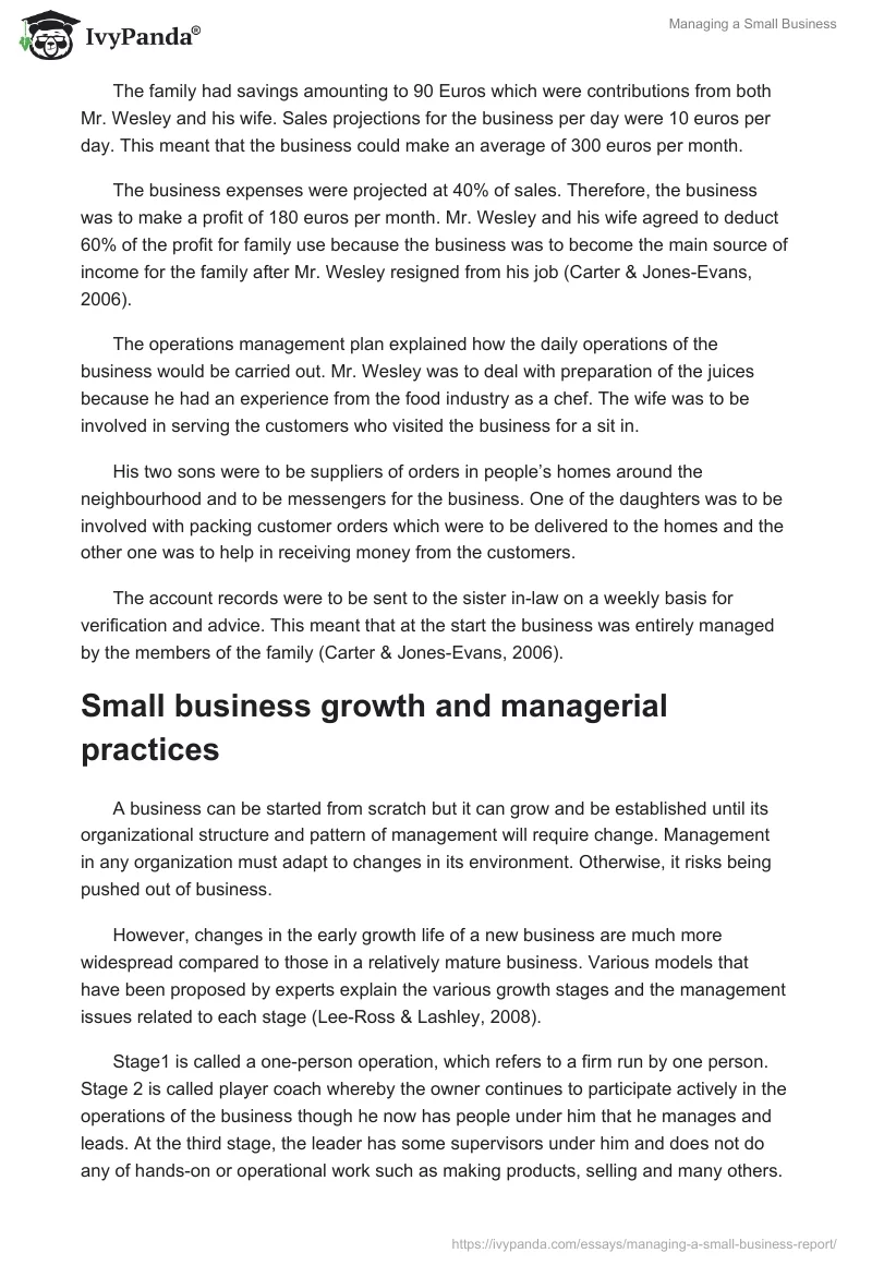 Managing a Small Business. Page 5