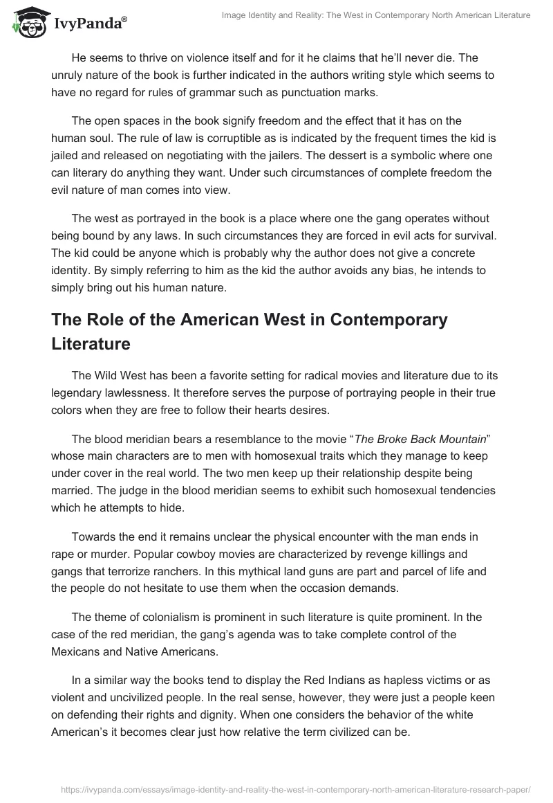 Image Identity and Reality: The West in Contemporary North American Literature. Page 4
