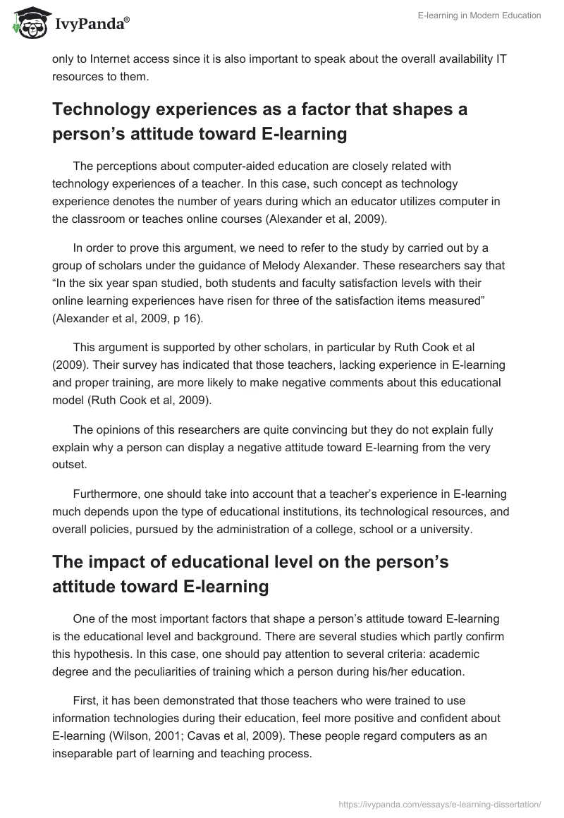E-learning in Modern Education. Page 3