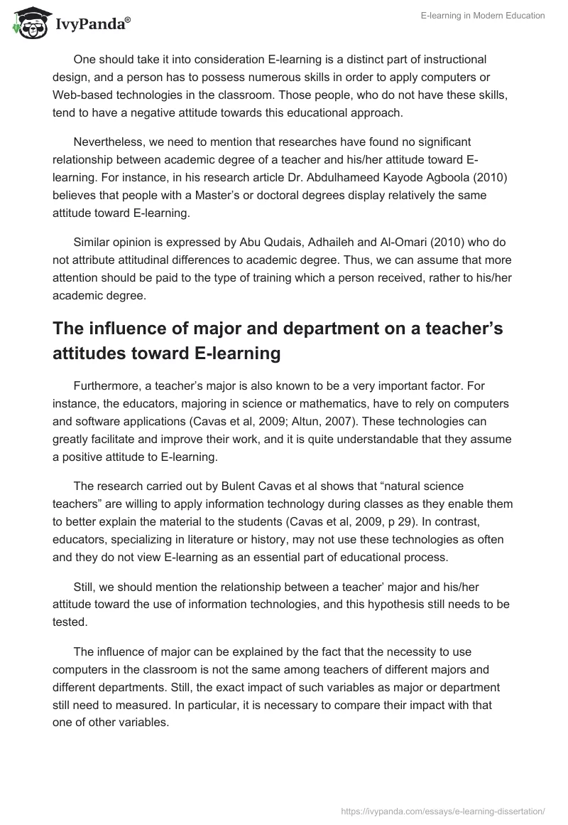 E-learning in Modern Education. Page 4