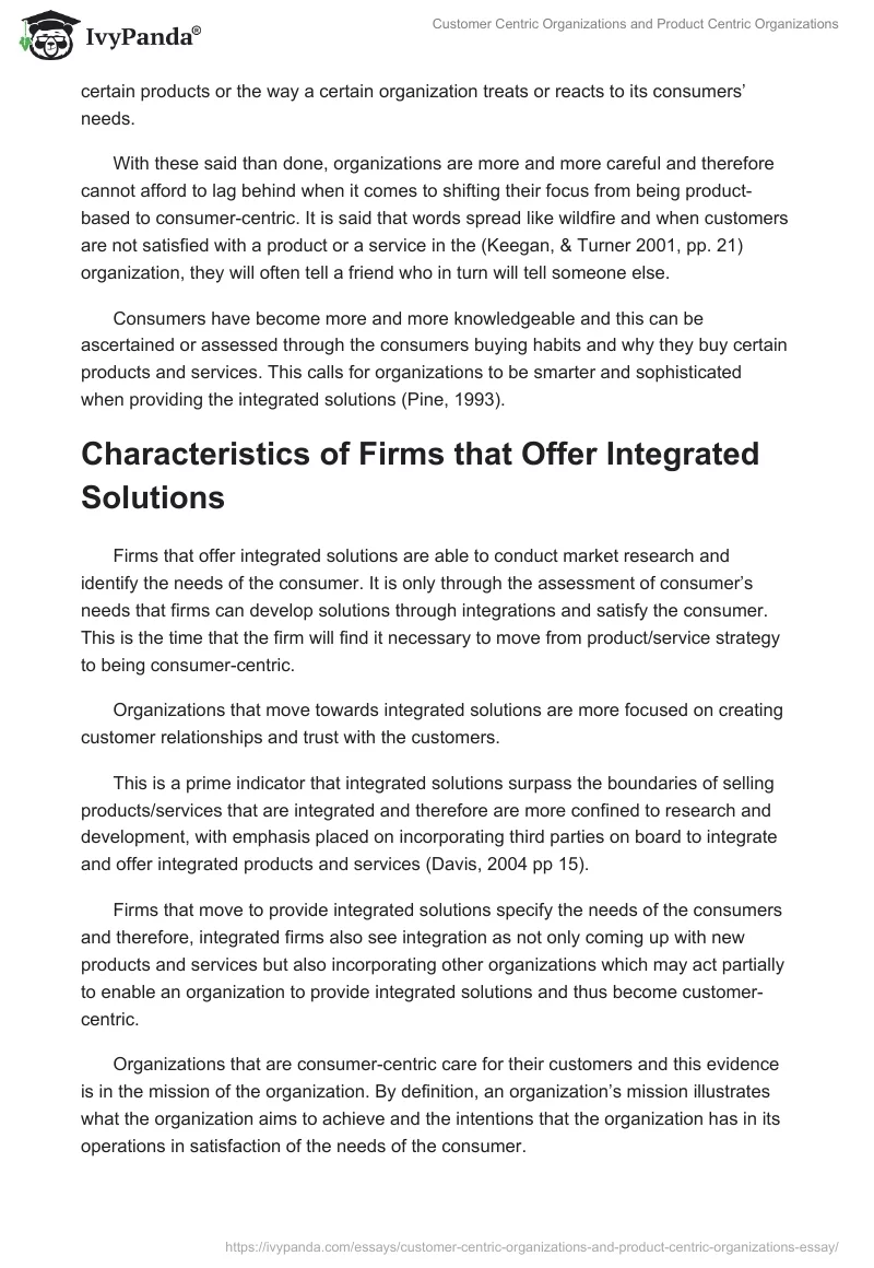 Customer Centric Organizations and Product Centric Organizations. Page 3