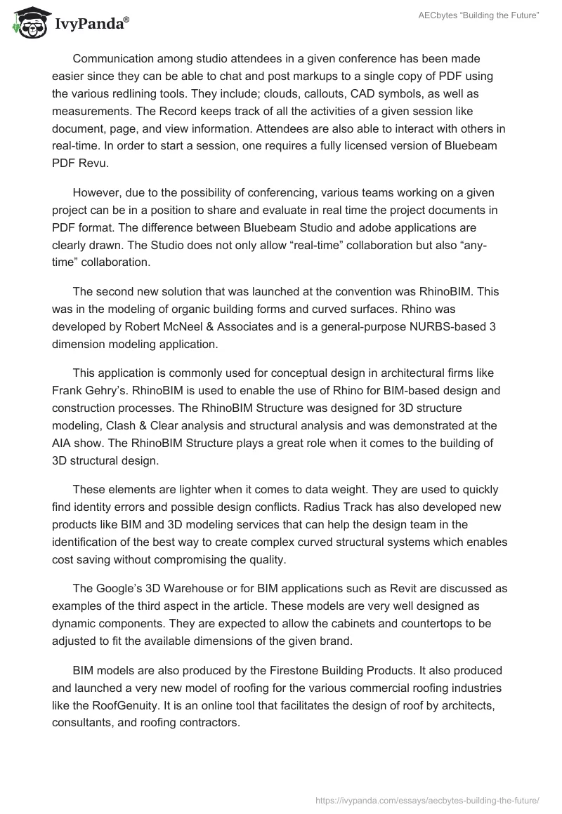 AECbytes “Building the Future”. Page 2