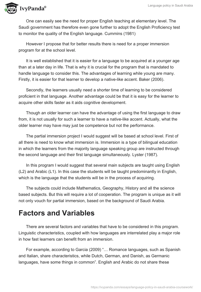 Language policy in Saudi Arabia. Page 4