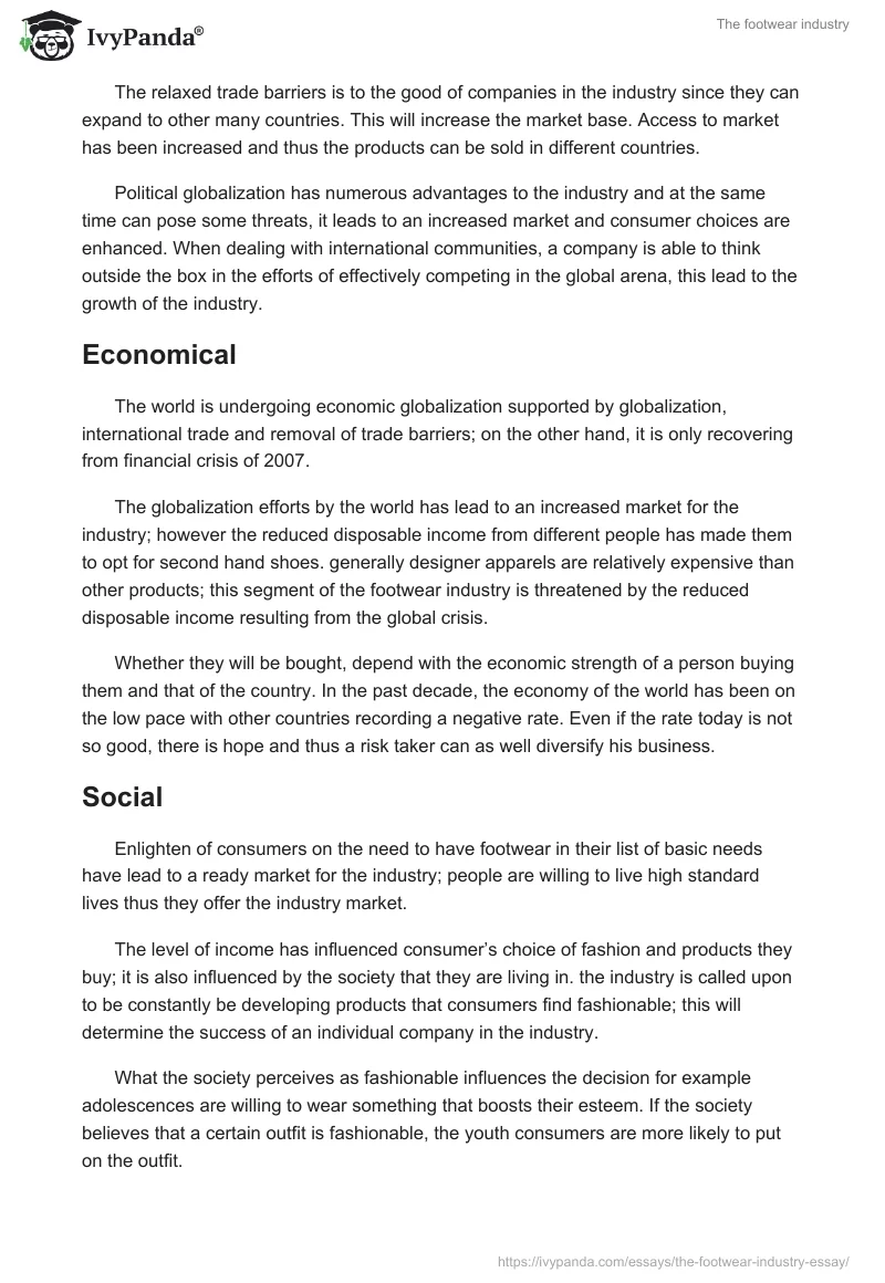 The footwear industry. Page 2