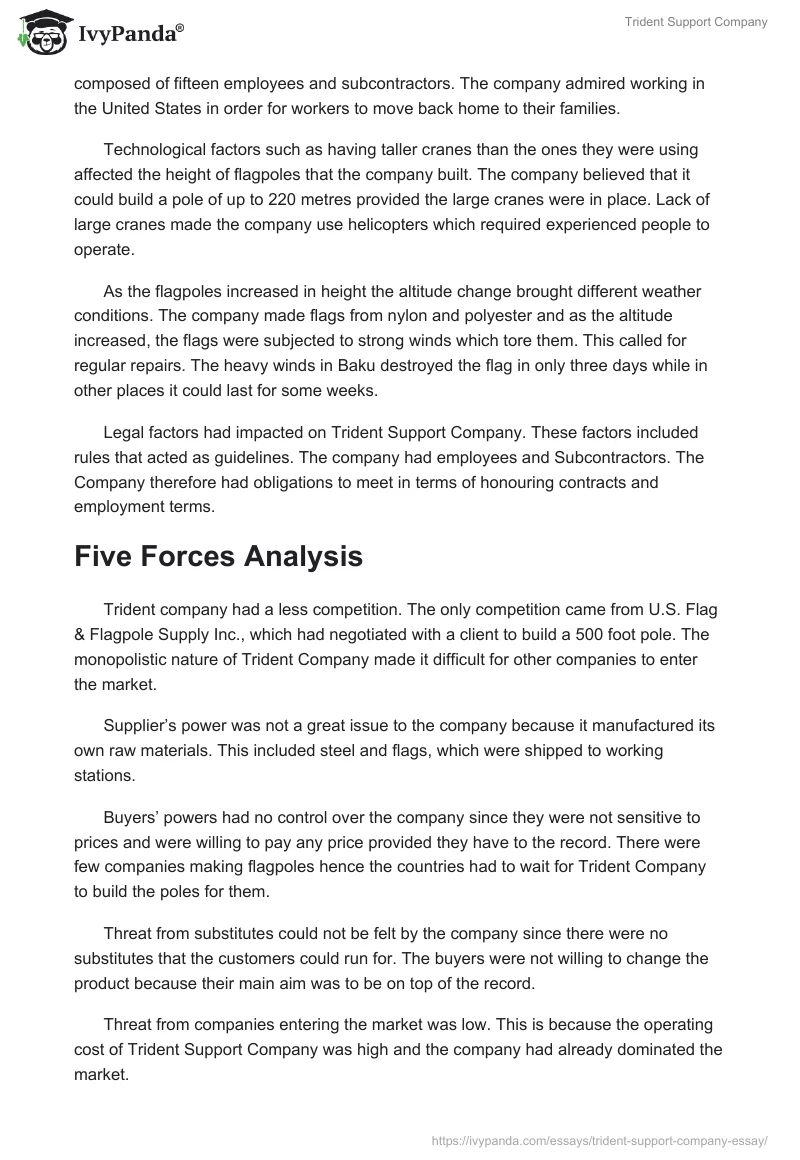 Trident Support Company. Page 3