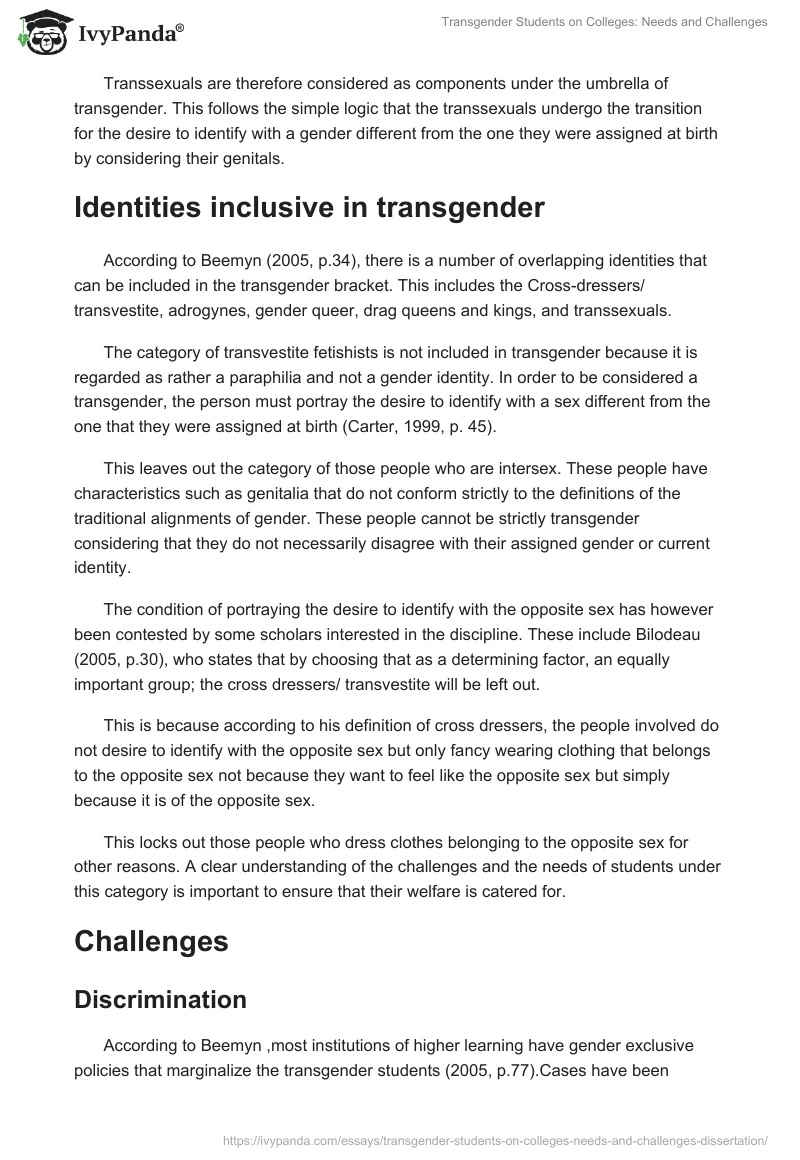 Transgender Students on Colleges: Needs and Challenges. Page 2