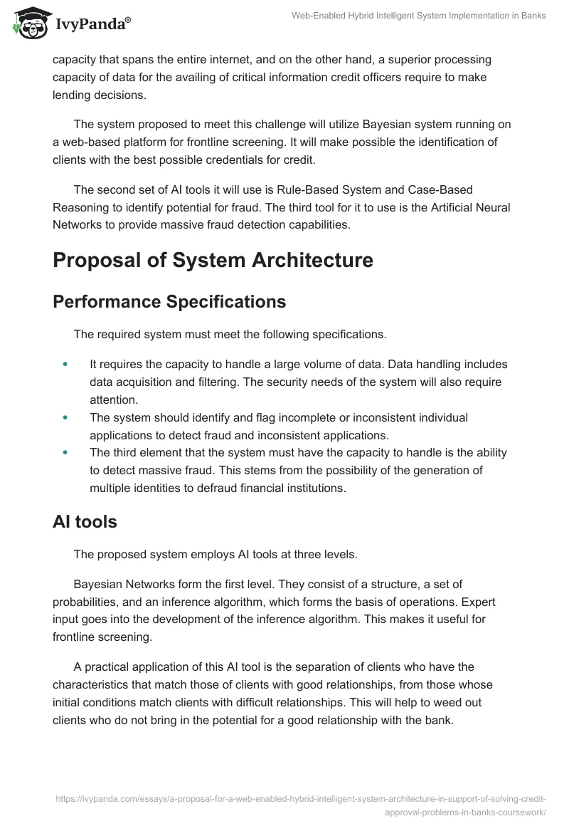 Web-Enabled Hybrid Intelligent System Implementation in Banks. Page 2