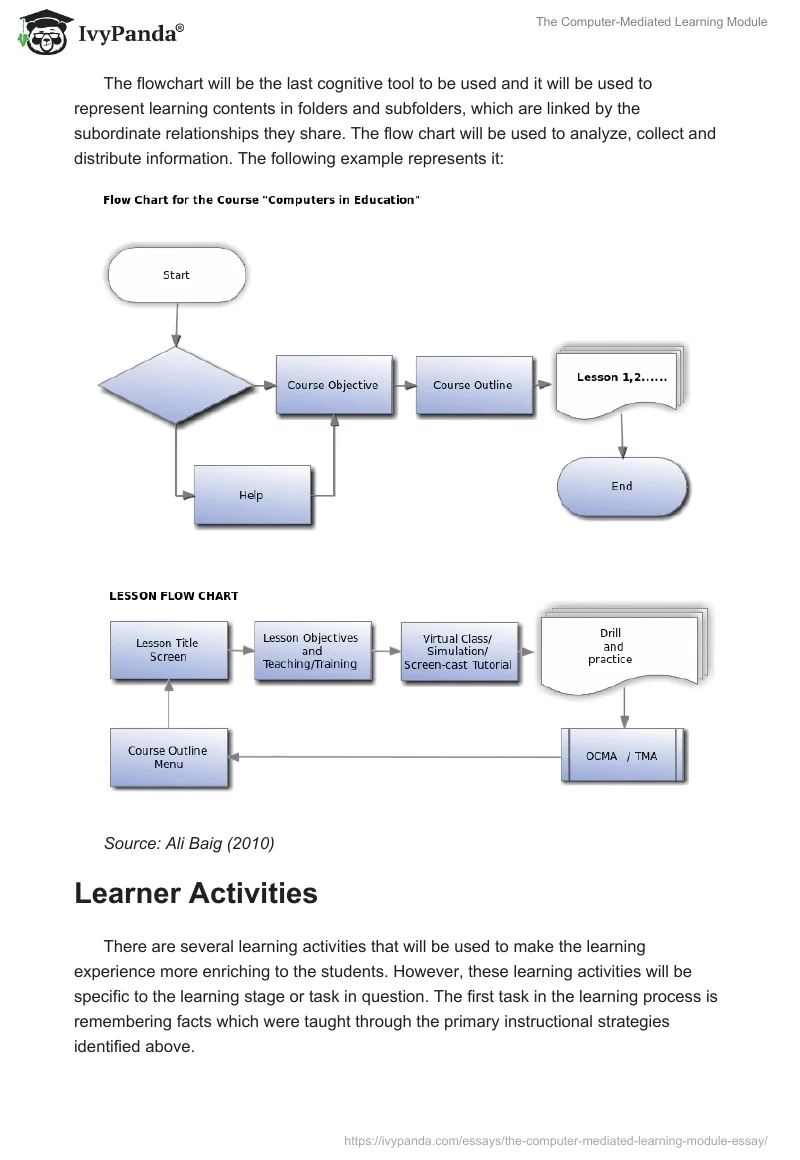 The Computer-Mediated Learning Module. Page 4