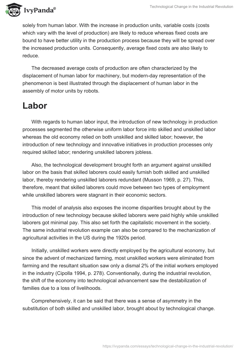 Technological Change in the Industrial Revolution. Page 3
