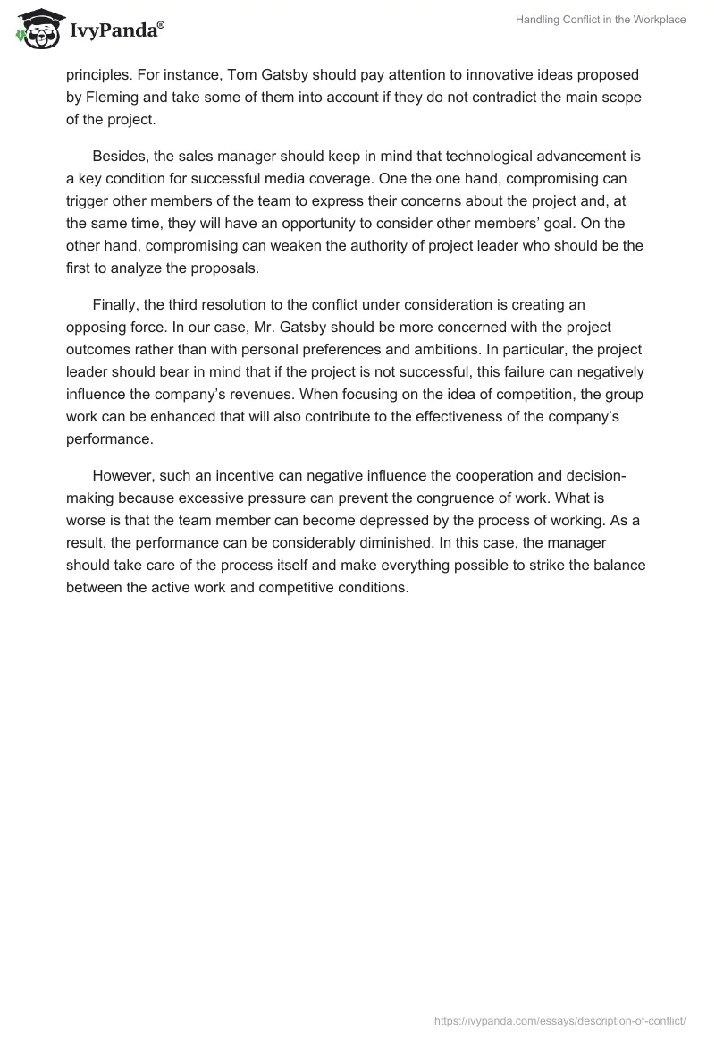 Handling Conflict in the Workplace. Page 2