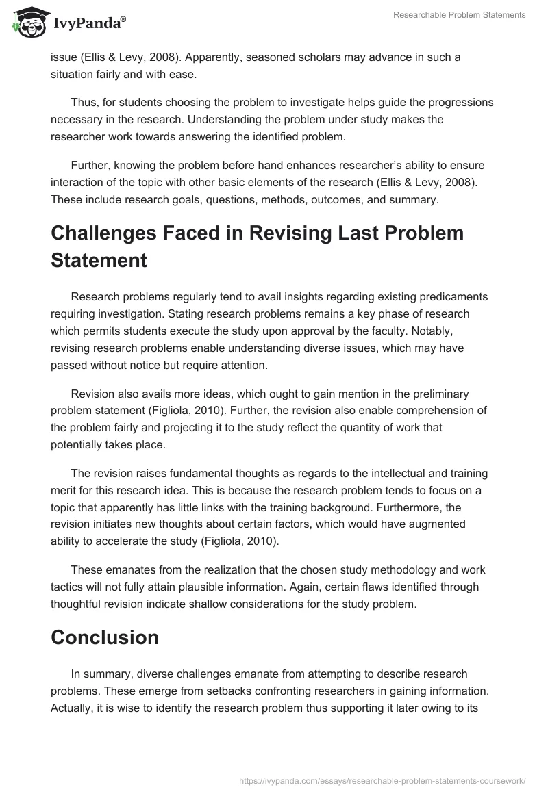 Researchable Problem Statements. Page 3
