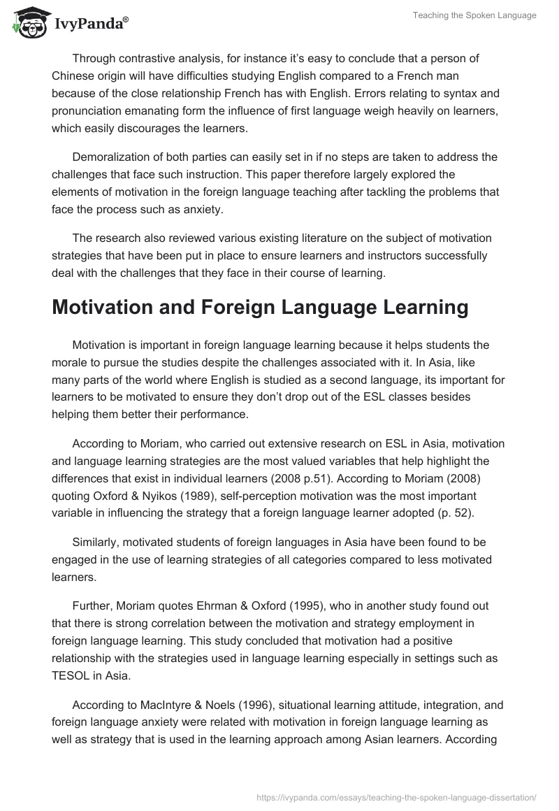 Teaching the Spoken Language. Page 2
