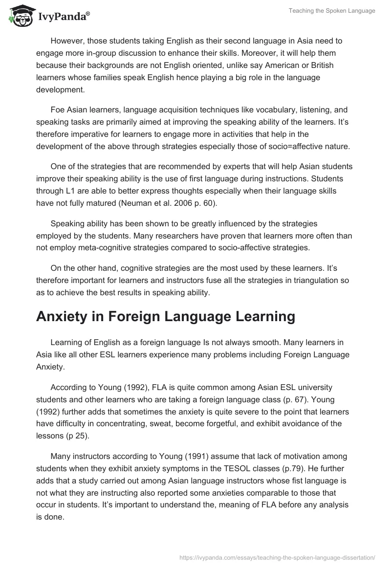 Teaching the Spoken Language. Page 4