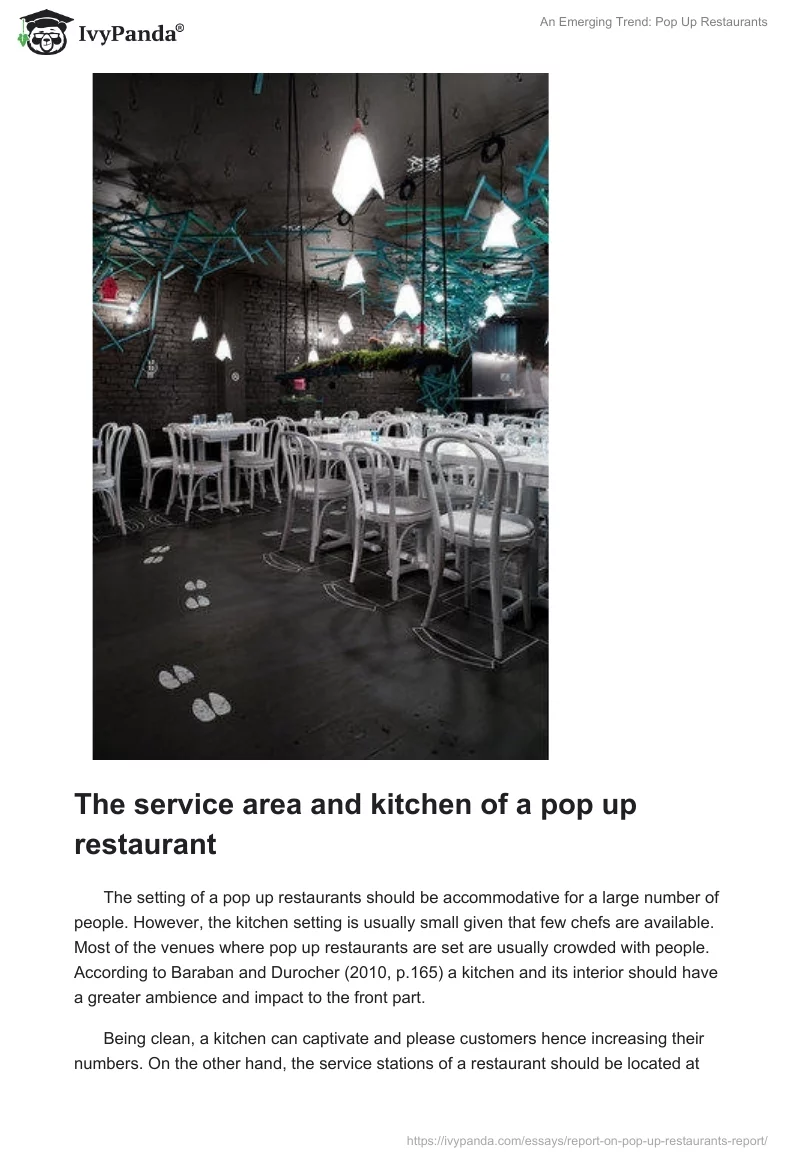 An Emerging Trend: Pop Up Restaurants. Page 4