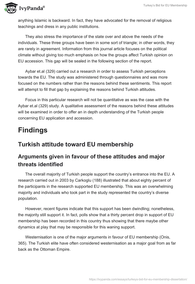 Turkey’s Bid for EU Membership. Page 4