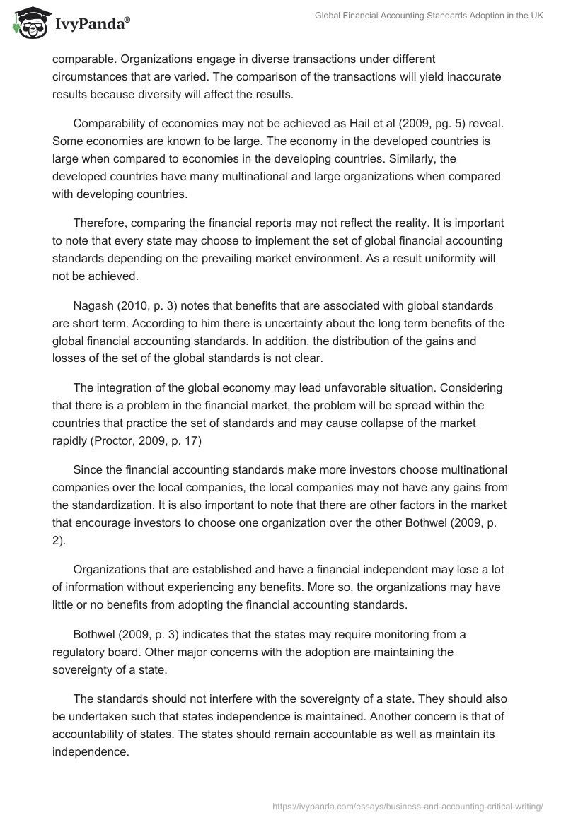 Global Financial Accounting Standards Adoption in the UK. Page 4