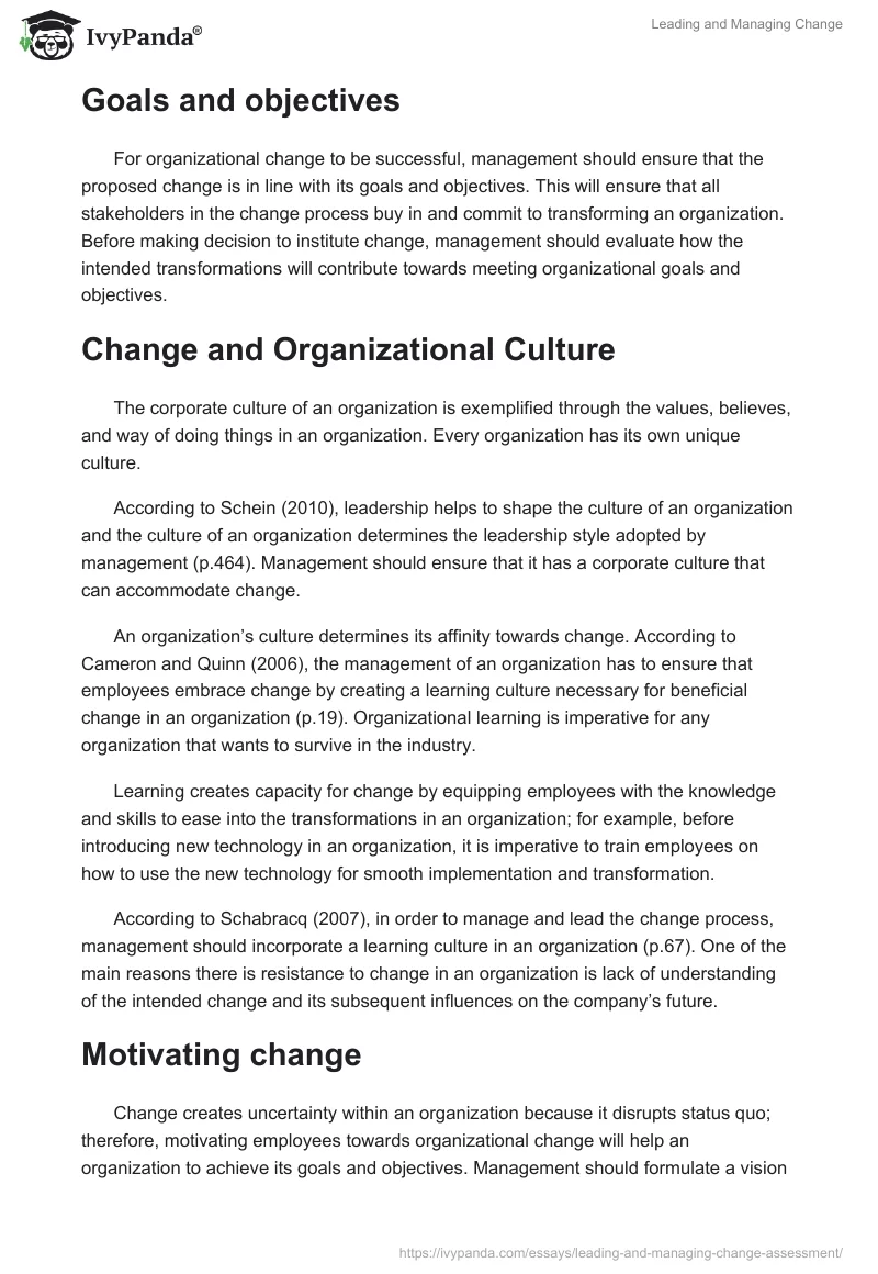 Leading and Managing Change. Page 2