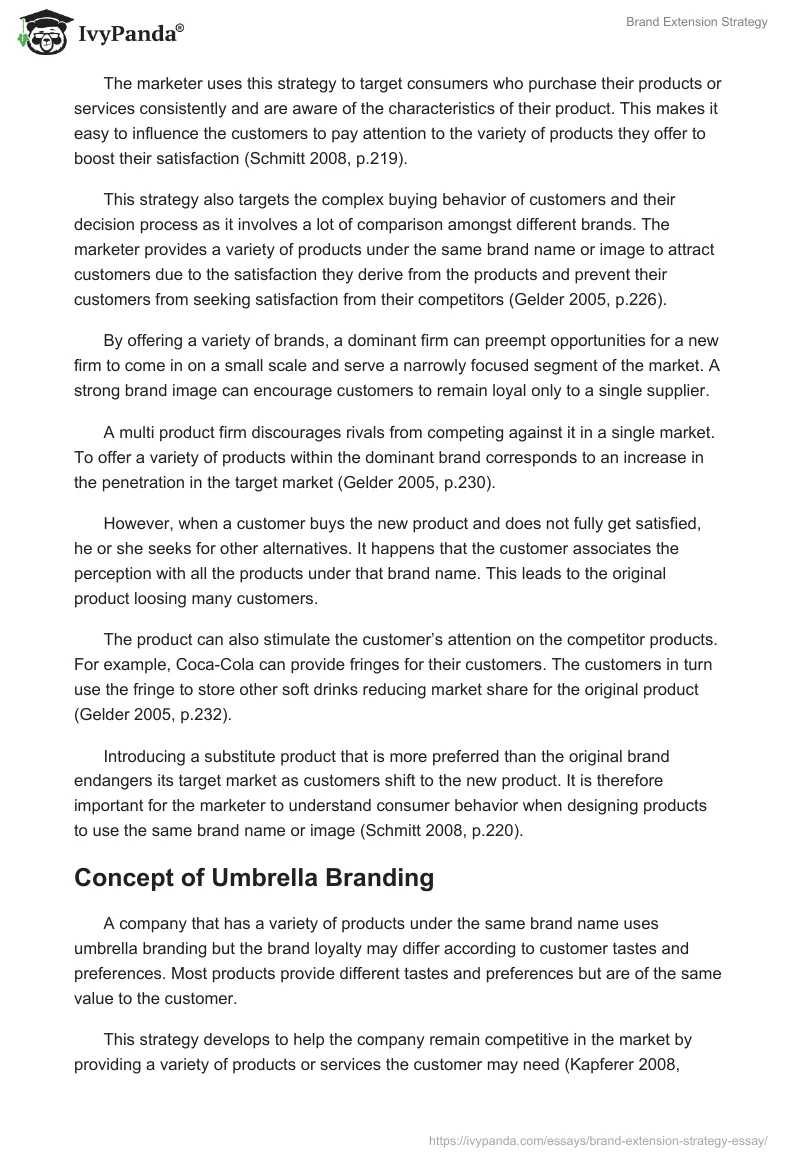 Brand Extension Strategy. Page 2