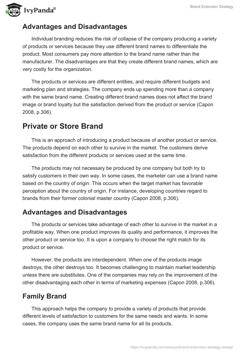 Brand Extension Strategy. Page 4