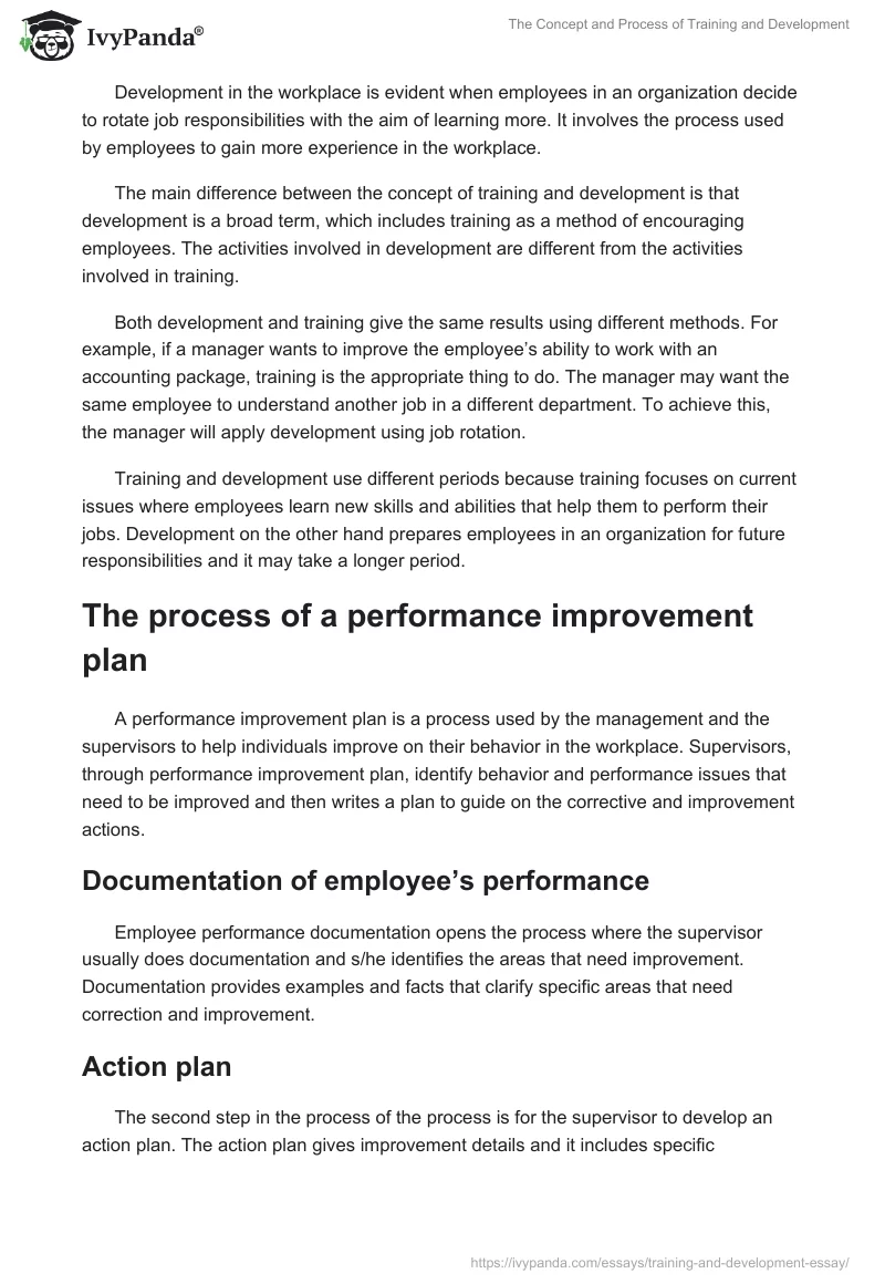 The Concept and Process of Training and Development. Page 2