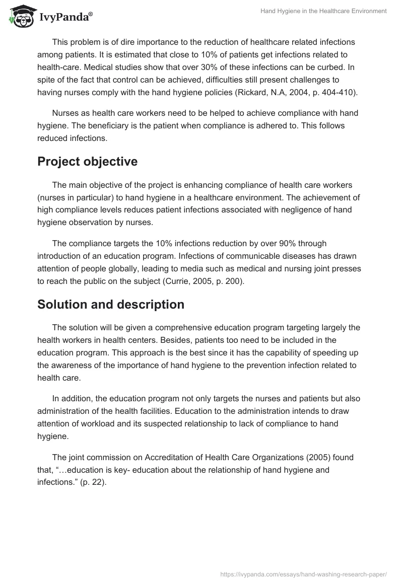 Hand Hygiene in the Healthcare Environment. Page 2