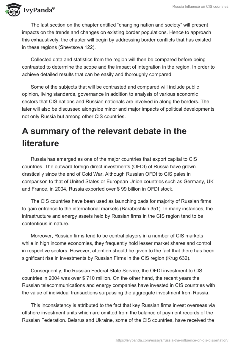 Russia Influence on CIS countries. Page 3
