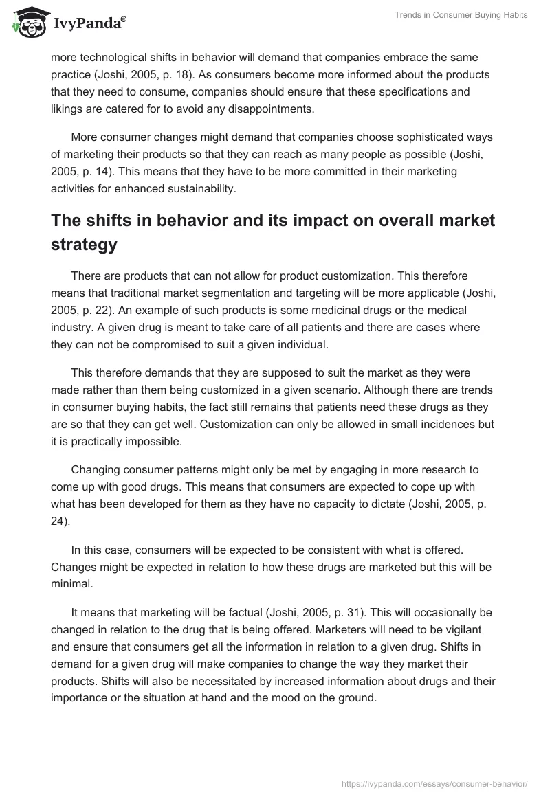 Trends in Consumer Buying Habits. Page 2