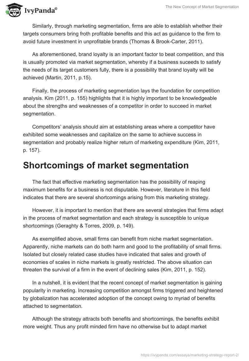 The New Concept of Market Segmentation. Page 5